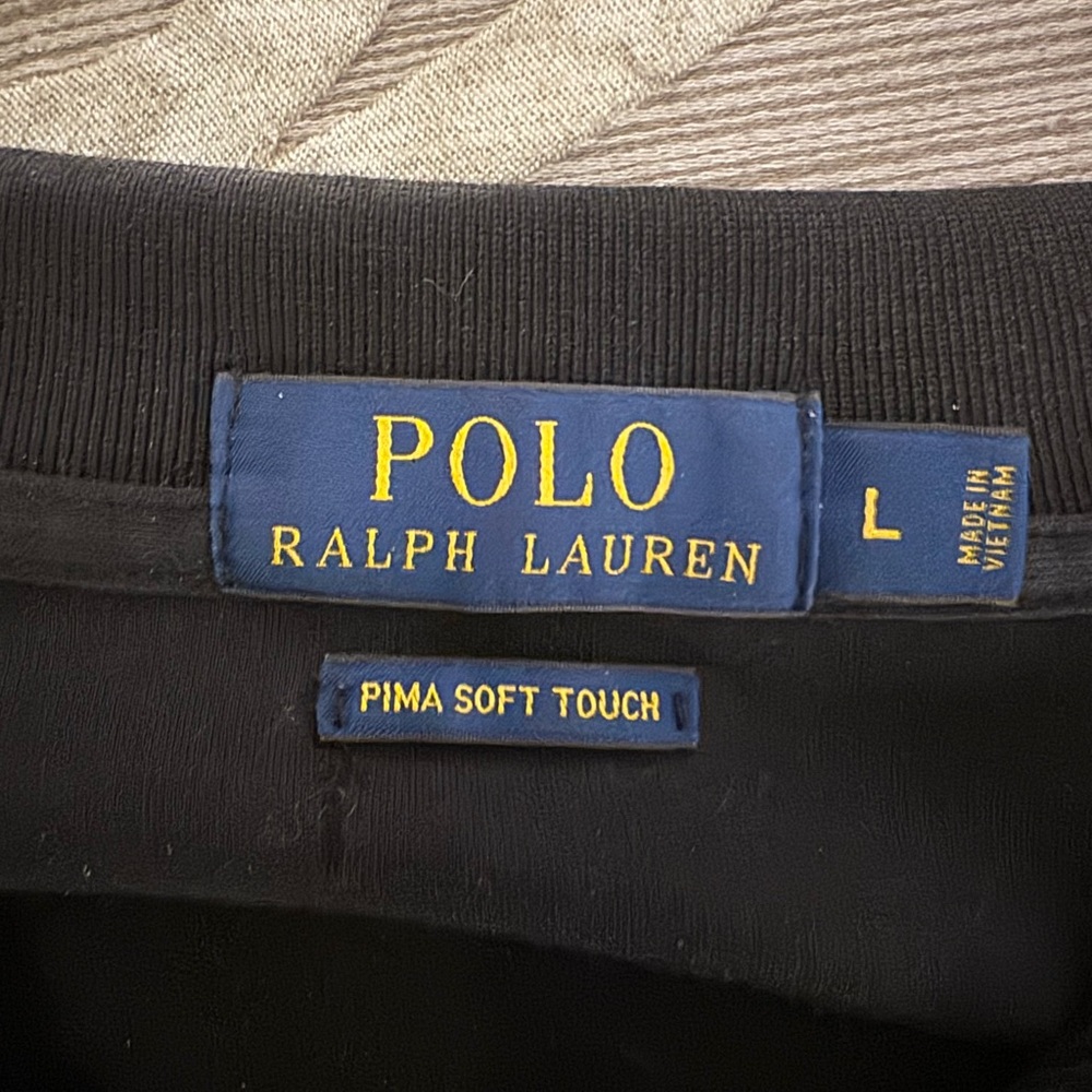 Polo by Ralph Lauren Black Pima Soft Touch Shirt - Picture 3 of 10